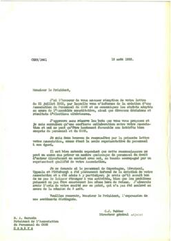Staff Association: General.