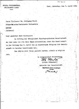 Letter-1393, Glimstedt, Gösta