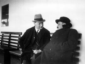 Wolfgang Pauli with Paul Ehrenfest on a boat