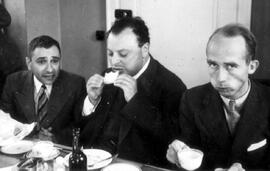 Wolfgang Pauli and 2 men