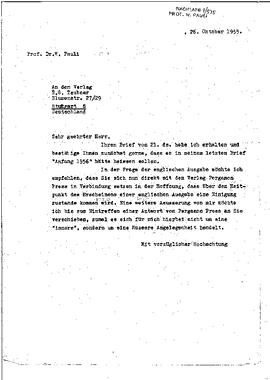 letter to Teubner Verlagsgesellschaft