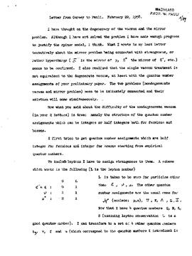 Letter-2881, letter to W. Pauli, Gürsey, Feza, Letter 2881