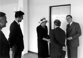 Franca Pauli at the inauguration of the "Salle Pauli"