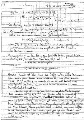 Notes, [Artmann, F ?]