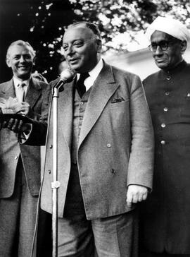 Wolfgang Pauli at the 6th meeting of the Nobel Prize laureates