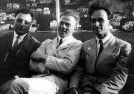 Wolfgang Pauli on a boat on Como lake, CERN Bulletin 27/2002