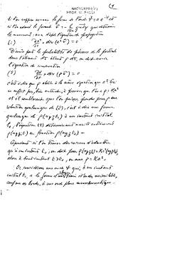 excerpt of a letter to W. Pauli, Broglie, Louis de