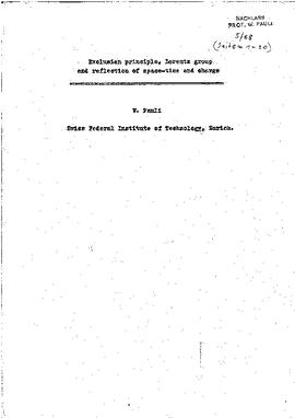 Exclusion Principle, lorentz Group and reflection of space-time and charge