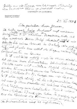 Letter from Pauli to Glaser