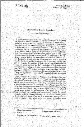 Observational tests in cosmology, Hoyle, Fred