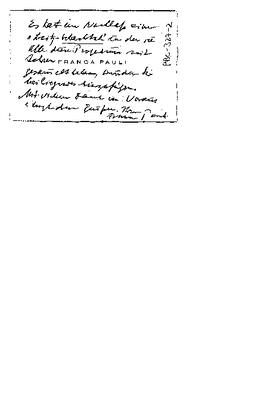 Letter, Pauli, Franca