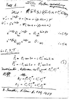 Miscellaneous Calculations et al