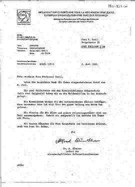 Letter, Gunther, Alfred