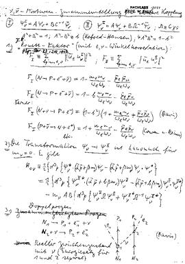 [$\nu$, $\overline{\nu}$]-Mixturen. Zusammenstellung für Skalare Kapplung, [unknown]