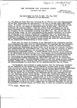 excerpt of a letter to Pauli, Bohr, Niels