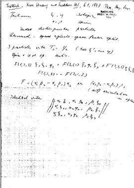 Notes on an article by Fröhlich