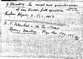 Notes on an article by Heisenberg