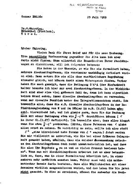 letter from G. Källén to W. Thirring