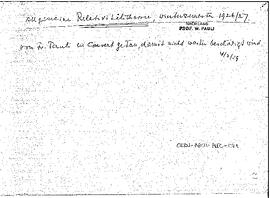 "Allgemeine Relativitätstheorie", lecture held in winter 1926-27, manuscript, Pauli, Wolfgang