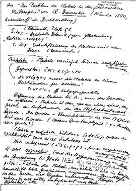 Aus "Das Problem der Materie in der griechischen Philosophie"