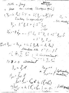Calculations on the Pais theory