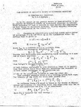 Some aspects of Onsager's theory of reciprocal relations in irreversible processes, Casimir, Hendrik Brugt Gerhard