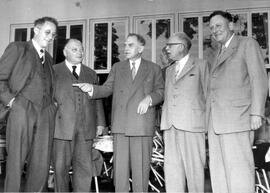 Wolfgang Pauli at the 6th meeting of the Nobel Prize laureates