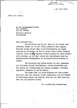 letter to Teubner Velagsgesellschaft