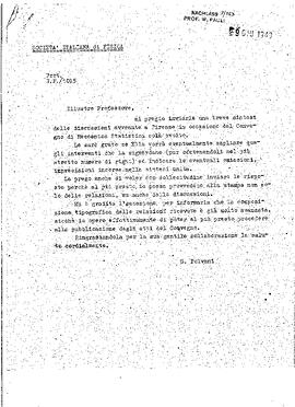 Symposium of Florence. Discussions., [Polvani, Giovanni]