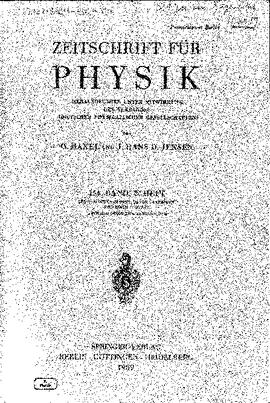 "Wolfgang Pauli, 25.4.1900-15.12.1958", in: Zeitschrift für Physik (Vol. 154, No 2), photograph