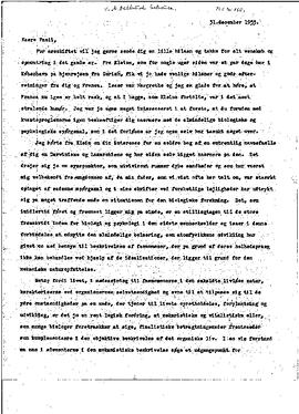 Letter, Delbrück, Max