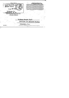 Official paper, Local Board No 1