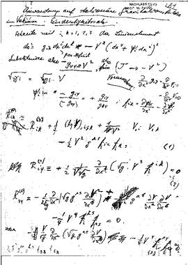 Anwendung auf stationäre Gravitationsfelder im Vakuum. Eindeutigkeitssatz