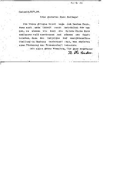 Letter-0139, Des Coudres, Theodor