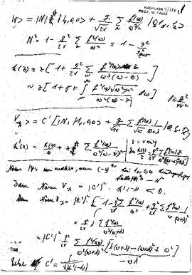 Calculations and references