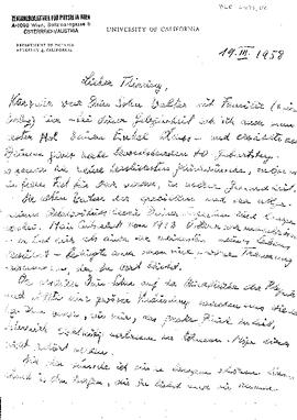 Letter from Pauli to Thirring