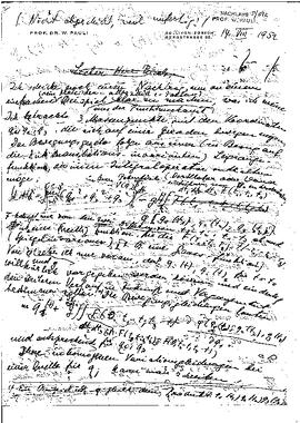 draft for a letter to R. Peierls