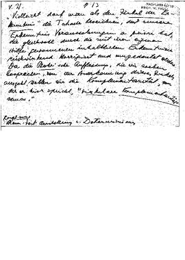 Citation from "Raum-Zeit-Darstellung und Determinismus", Weizsäcker, Carl Friedrich von