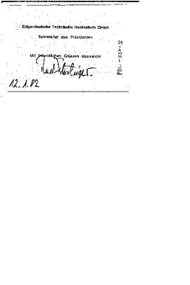 Letter, Fluckiger, R