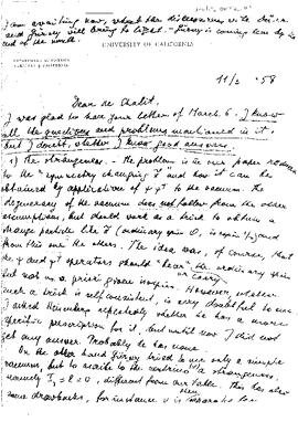 Letter from Pauli to de Shalit