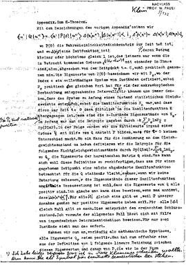 Appendix. Zum H-Theorem, Klein, Oskar