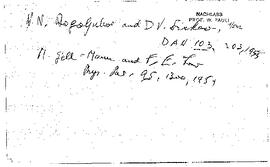 References for two articles