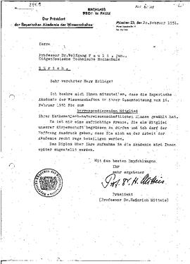 Letter-1204 Mitteis, Heinrich