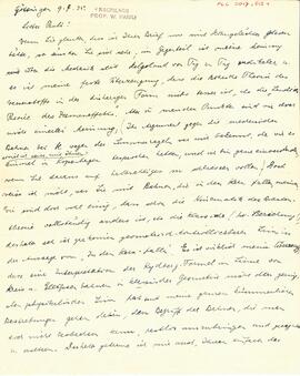 Letter from Heisenberg to Pauli