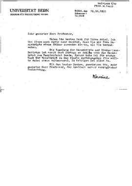 letter to W. Pauli, Kervaire, Michel