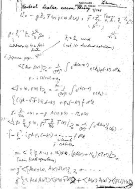 Neutral scalar meson theory