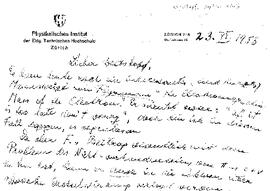 Letter from Pauli to Weisskopf